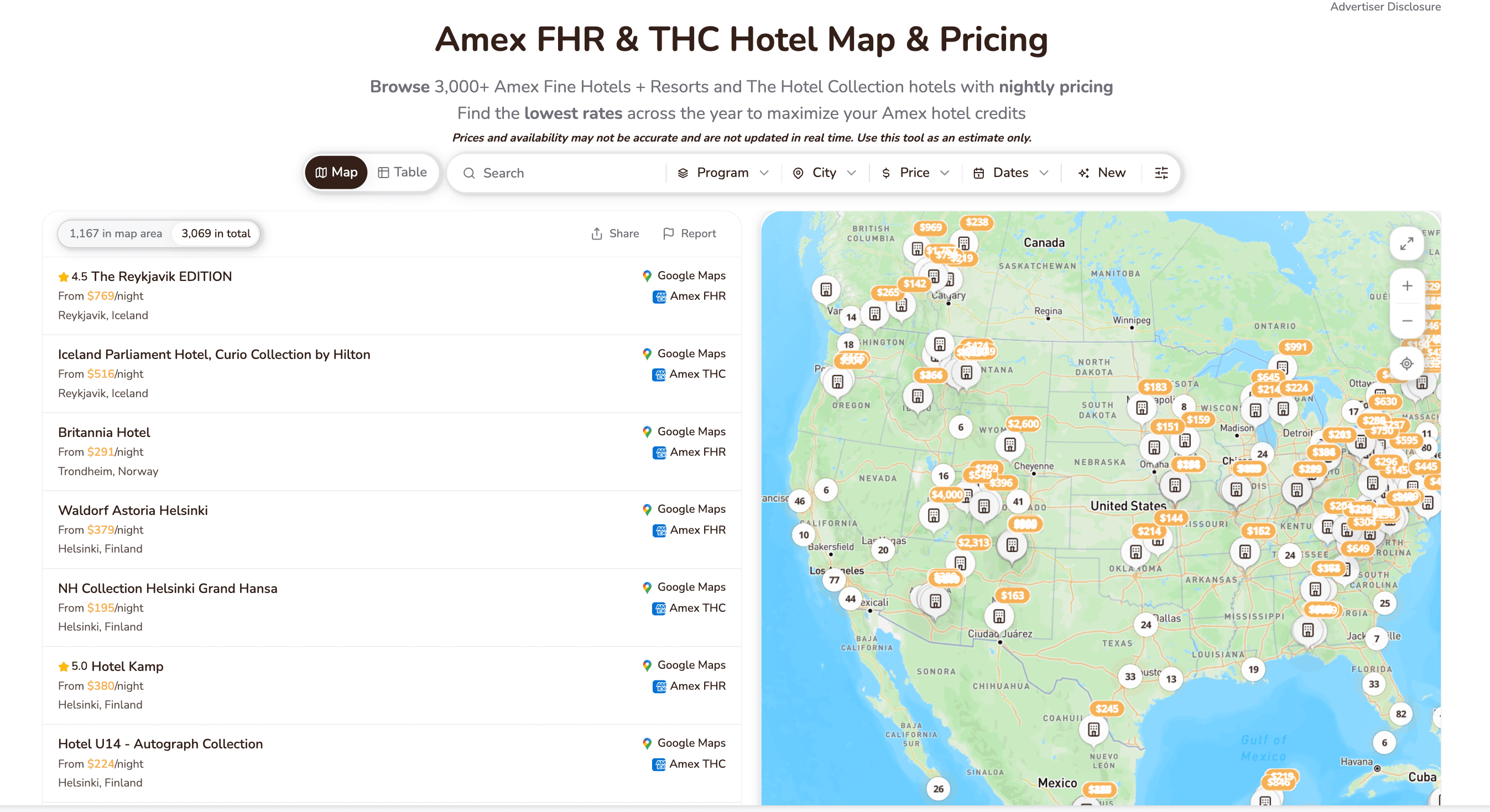 Cheapest Amex Fine Hotels + Resorts (FHR) – August 2026