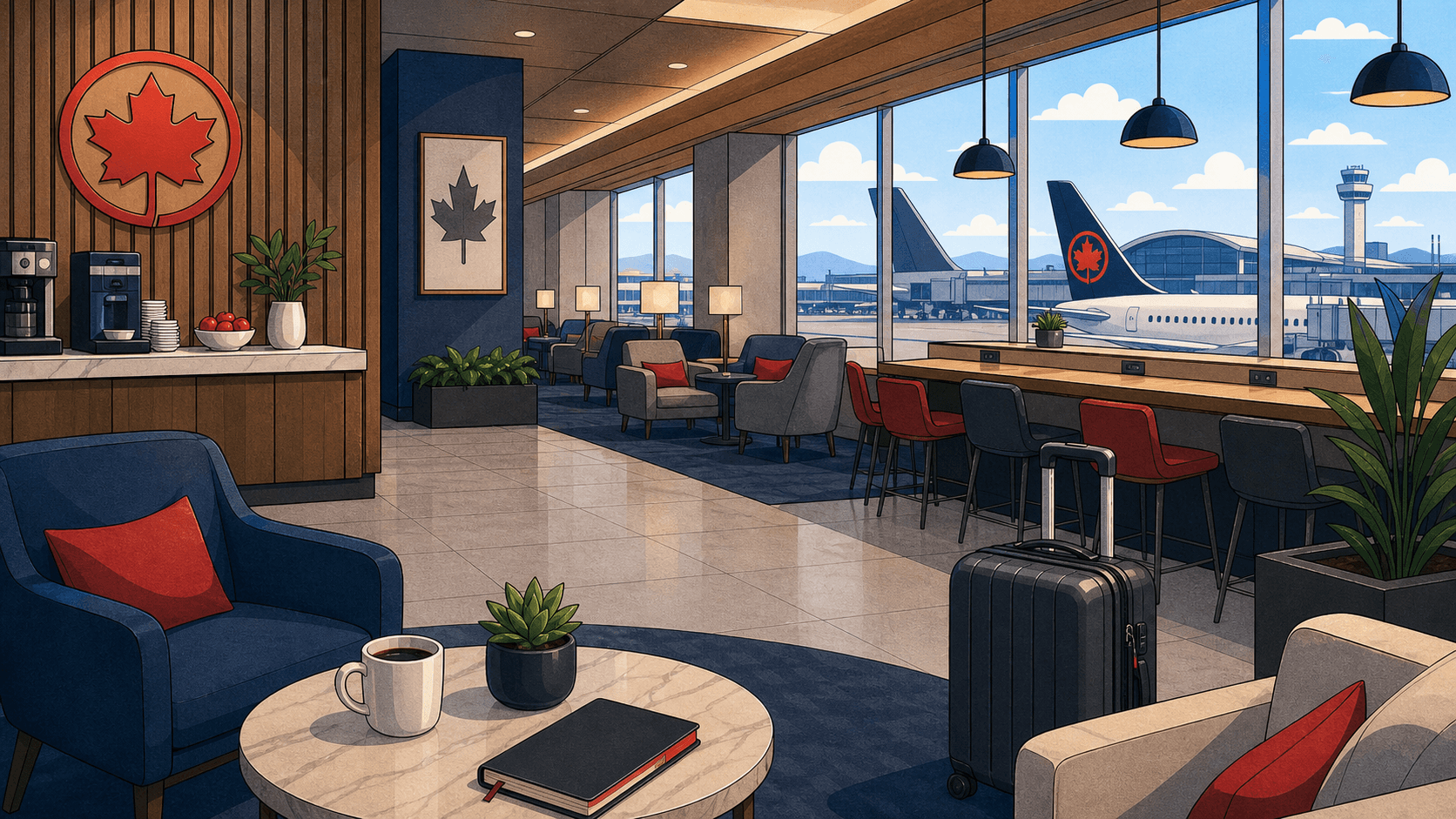 Air Canada Maple Leaf Lounge at SFO Review