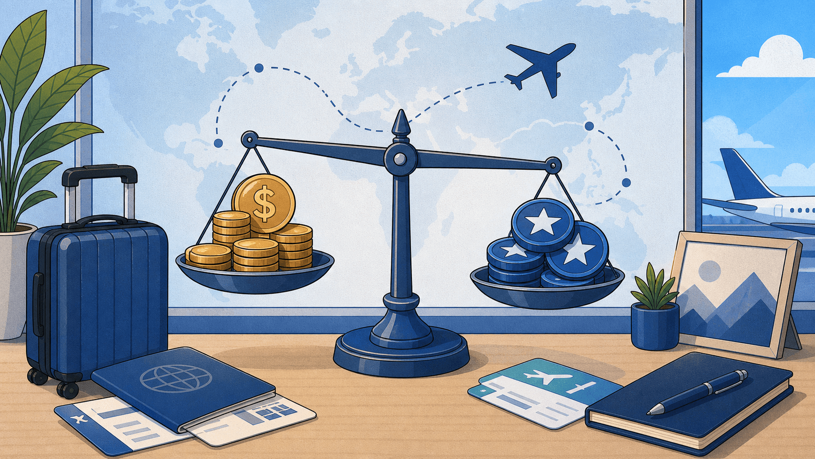 Should I book flights with cash or points?
